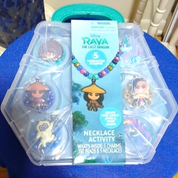 RAYA the last dragon by DISNEY 5 character charms 150 beads 5 necklaces